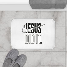 Load image into Gallery viewer, Jesus Did It Bath Mat, Inspirational Bathroom Decor, Religious Gift, Home Essentials, Funny Bath Accessories