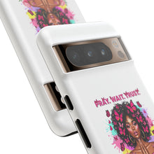 Load image into Gallery viewer, Inspirational Phone Case, Pray Wait Trust God Has a Plan, Spiritual Gift, Motivational Decor, Faith-Based Accessory