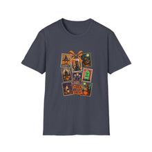 Load image into Gallery viewer, Halloween-Themed Unisex Softstyle T-Shirt, Spooky Graphic Tee, Trick or Treat Shirt, Fall Festival Apparel, Ghostly Vibe Wear