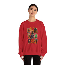Load image into Gallery viewer, Halloween Pumpkin Sweatshirt, Cozy Fall Crewneck, Unisex Sweatshirt, Seasonal Fashion, Trick or Treat Top, Halloween Gift