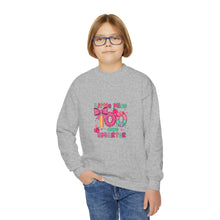 Load image into Gallery viewer, Kids Crewneck Sweatshirt - Little Miss Smarty Design, Perfect Gift for Students, Birthday, Back to School, Cute & Cozy