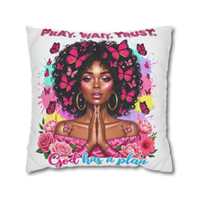 Load image into Gallery viewer, Prayer-Inspired Decorative Pillowcase, Butterfly Decor, Affirmation Cushion Cover, Faith Gift, Home Decor