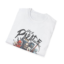 Load image into Gallery viewer, Hell Parade Graphic Tee, Unisex T-Shirt, Halloween Shirt, Spooky Vibe Apparel, Fun Shirt for Party, Casual Wear, Unique Gift
