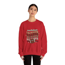 Load image into Gallery viewer, Touchdown Season Sweatshirt - Cozy Gift for Football Fans, Autumn Apparel, Game Day Wear, Unisex Crewneck