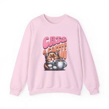 Load image into Gallery viewer, Cozy Cats & Coffee Sweatshirt - Perfect Gift for Cat Lovers, Weekend Lounging, Birthday, or Coffee Time