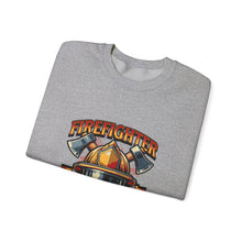 Load image into Gallery viewer, Firefighter Crewneck Sweatshirt - First In Last Out, Unisex Sweatshirt, Firefighter Gift, Casual Warmth, Everyday Apparel