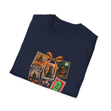 Load image into Gallery viewer, Halloween-Themed Unisex Softstyle T-Shirt, Spooky Graphic Tee, Trick or Treat Shirt, Fall Festival Apparel, Ghostly Vibe Wear
