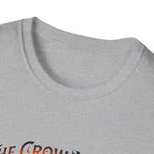 Load image into Gallery viewer, Halloween Crow Night Unisex T-Shirt, Spooky Graphic Tee, Gift for Halloween Lovers, Fall Fashion, Mens Womens Shirt