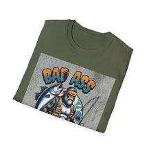 Load image into Gallery viewer, Bad Ass Fisherman Unisex T-Shirt, Fishing Gift, Casual Tee, Funny Shirt for Anglers, Outdoor Apparel, Best Fisherman Shirt