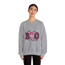 Load image into Gallery viewer, Boo Ghost Halloween Sweatshirt, Unisex Cozy Crewneck, Spooky Season Apparel, Cute Halloween Gift, Fall Fashion
