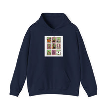 Load image into Gallery viewer, Botanical Collage Hoodie - Cozy Unisex Heavy Blend Sweatshirt, Gifts for Plant Lovers, Nature Lovers, Eco-Friendly Fashion, Unique Artwork