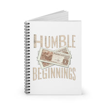 Load image into Gallery viewer, Inspirational Spiral Notebook - Humble Beginnings, Unique Gift for Writers, Journaling, Gratitude, School, Creative Mindset