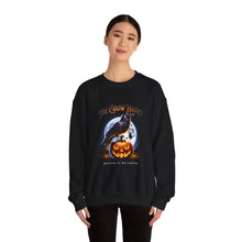 Load image into Gallery viewer, Crow Night Halloween Crewneck Sweatshirt | Unisex Sweatshirt for Fall, Halloween Spirit, Cozy Autumn Vibes, Perfect Gift