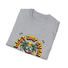 Load image into Gallery viewer, T-Shirt with Relaxing Design for Summer Fun, Best Day Ever Tee, Vacation Wear, Casual Style, Beach Celebration, Unisex Apparel