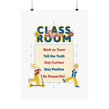 Load image into Gallery viewer, Classroom Rules Matte Poster for Motivational Decor, Education Wall Art, Teacher Gifts, Kids Room Decor, Classroom Management