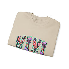 Load image into Gallery viewer, Floral Graphic Crewneck Sweatshirt, Cozy Unisex Sweatshirt, Everyday Comfort Sweatshirt, Flower Print Pullover, Trendy Gift Ideas