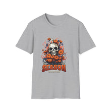 Load image into Gallery viewer, Seasonal Skull Graphic Unisex T-Shirt, Halloween Shirt, Edgy Apparel, Gift for Him/Her, Casual Wear, Trendy Tee