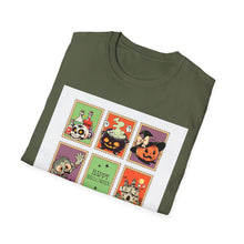Load image into Gallery viewer, Halloween-Themed Unisex Softstyle T-Shirt: Spooky Fun for All Ages, Perfect for Parties, Celebrations, Trick or Treating, and Gifting!