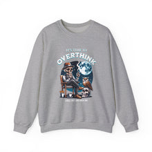 Load image into Gallery viewer, Overthinker Unisex Crewneck Sweatshirt - Cozy Gift for Deep Thinkers, Halloween, Cozy Nights, Thoughtful Apparel, Oversized Sweater