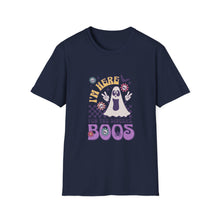 Load image into Gallery viewer, Halloween Ghost T-Shirt, Unisex Softstyle, Funny Boo Shirt, Halloween Costume, Spooky Season Apparel, Gift for Ghost Lovers