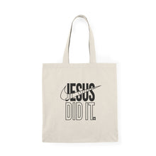 Load image into Gallery viewer, Jesus Did It Tote Bag | Eco-Friendly Shopping Bag, Gift for Christians, Everyday Use, Inspirational Tote, Church Fundraiser
