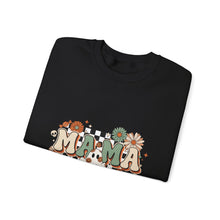 Load image into Gallery viewer, Fall Vibes Mama Sweatshirt, Cozy Crewneck for Moms, Halloween Gift, Seasonal Apparel, Autumn Fashion