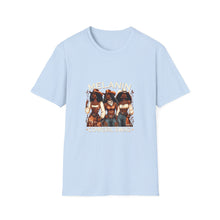 Load image into Gallery viewer, Melanin Goddess Unisex Softstyle T-Shirt, Casual Wear, Affirmation Tee, Gift for Her, Summer Essential, Black Woman Pride Shirt