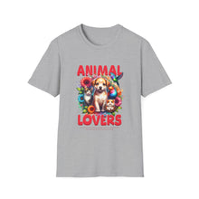 Load image into Gallery viewer, Animal Lovers Unisex T-Shirt | Perfect Gift for Pet Owners, Casual Wear, Animal Rescue Events, Birthdays, and More