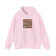Load image into Gallery viewer, Spooky Halloween Hoodie with Pumpkin Faces, Unisex Sweatshirt, Cozy Fall Fashion, Halloween Gift, Casual Autumn Wear