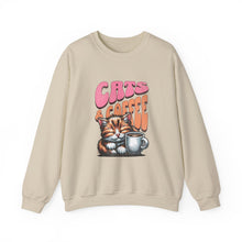 Load image into Gallery viewer, Cozy Cats & Coffee Sweatshirt - Perfect Gift for Cat Lovers, Weekend Lounging, Birthday, or Coffee Time