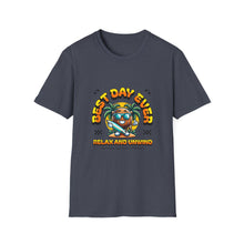 Load image into Gallery viewer, T-Shirt with Relaxing Design for Summer Fun, Best Day Ever Tee, Vacation Wear, Casual Style, Beach Celebration, Unisex Apparel