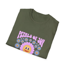 Load image into Gallery viewer, Petals of Joy T-Shirt, Flower Graphic Tee, Positive Vibe Apparel, Unisex Casual Shirt, Spring/Summer Fashion, Gift for Friends