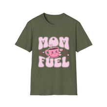 Load image into Gallery viewer, Mom Fuel T-Shirt, Cute Coffee Tee for Moms, Gift for Mother's Day, Casual Wear, Funny Mom Shirt, Unisex Softstyle T-Shirt