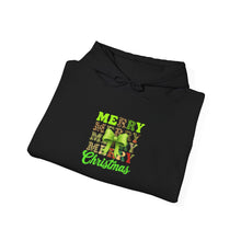Load image into Gallery viewer, Merry Christmas Hooded Sweatshirt, Unisex Sweatshirt for Holidays, Festive Winter Wear, Cozy Gift for Family, Christmas Style