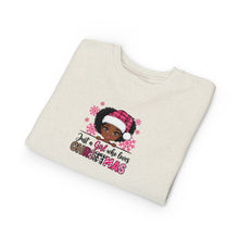 Load image into Gallery viewer, Christmas Toddler Sweatshirt, Festive Kids Apparel, Holiday Gift, Cute Girl Sweater, Winter Wear, Toddler Christmas Jumper, Christmas
