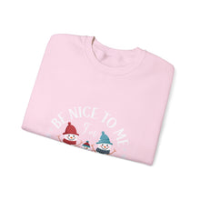 Load image into Gallery viewer, Cheerful Holiday Sweatshirt, Cozy Gift, Unisex Crewneck, Family Gathering Wear, Seasonal Fashion, Cute Winter Apparel