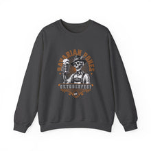 Load image into Gallery viewer, Bavarian Bones Crewneck Sweatshirt, Unisex Sweatshirt, Halloween Apparel, Fall Fashion, Cozy Layering Piece, Gift for Friends
