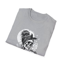 Load image into Gallery viewer, Gothic Skull T-Shirt, Edgy Casual Tee, Halloween Apparel, Unisex Graphic Shirt, Alternative Fashion, Spooky Style