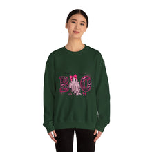 Load image into Gallery viewer, Boo Ghost Halloween Sweatshirt, Unisex Cozy Crewneck, Spooky Season Apparel, Cute Halloween Gift, Fall Fashion