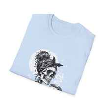 Load image into Gallery viewer, Gothic Skull T-Shirt, Edgy Casual Tee, Halloween Apparel, Unisex Graphic Shirt, Alternative Fashion, Spooky Style