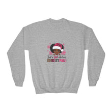 Load image into Gallery viewer, Christmas Lover Youth Crewneck Sweatshirt, Kids Holiday Jumper, Just A Girl Who Loves Christmas Pullover, Festive Children's Sweatshirt,