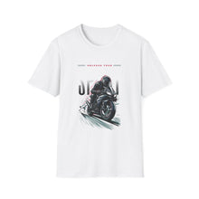 Load image into Gallery viewer, Motorcycle Enthusiast T-Shirt, Unisex Graphic Tee, Biker Gift, Summer Casual Wear, Father's Day Gift, Ride with Style