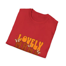 Load image into Gallery viewer, Lovely Mama Floral T-Shirt, Softstyle Tee, Gift for Mothers, Fun Family Top, Cute Mama Apparel, Spring Fashion
