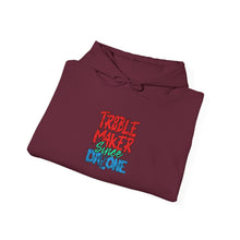 Load image into Gallery viewer, Trouble Maker Hoodie - Cozy Unisex Heavy Blend Sweatshirt for Casual Days, Gift for Friends, Trendy Streetwear