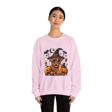 Load image into Gallery viewer, Halloween Dog Sweatshirt, Unisex Crewneck, Cozy Fall Apparel, Spooky Season Gift, Pet Lover's Top