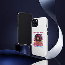 Load image into Gallery viewer, Inspirational Phone Case, Pray Wait Trust God Has a Plan, Spiritual Gift, Motivational Decor, Faith-Based Accessory