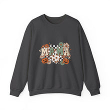 Load image into Gallery viewer, Fall Vibes Mama Sweatshirt, Cozy Crewneck for Moms, Halloween Gift, Seasonal Apparel, Autumn Fashion