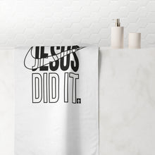 Load image into Gallery viewer, Inspirational Mink-Cotton Towel, Motivational Towel, Jesus Did It Bathroom Decor, Faith-Based Gifts, Soft Cotton Towel