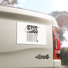 Load image into Gallery viewer, Jesus Did It Car Magnet, Faith-Based Car Decor, Christian Gift, Inspirational Magnet, Religious Car Accessory