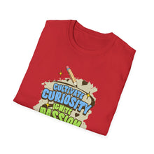 Load image into Gallery viewer, Curiosity & Passion T-Shirt, Unisex Softstyle Tee, Inspirational Gift, Motivational Shirt, Education Apparel, Youth Empowerment